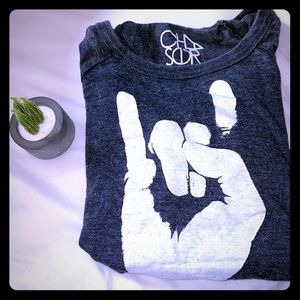 Rock hand shirt